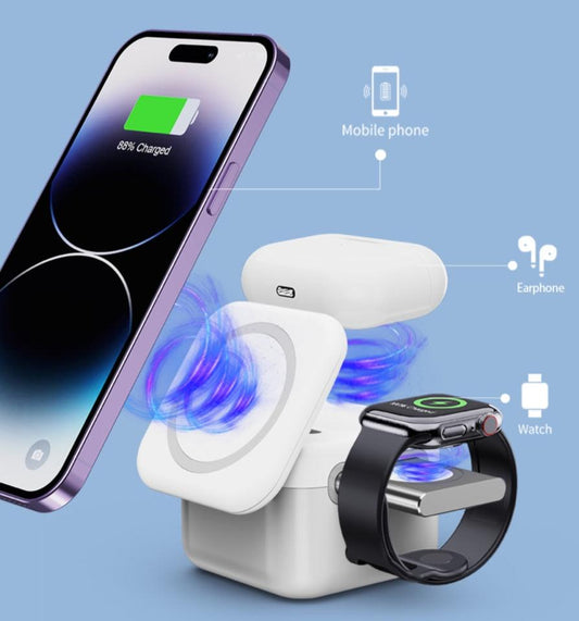 Wholesale 3-in-1 Wireless Charger - Fast Charging Dock for Devices