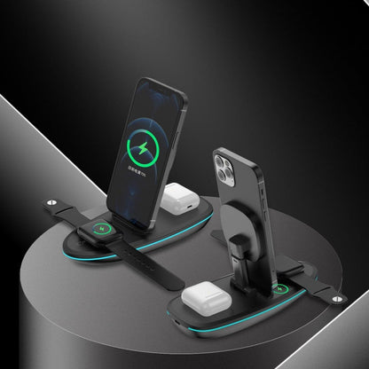 Wholesale Magnetic Wireless Charger for Android, Foldable 3 in 1 Fast Charging Station