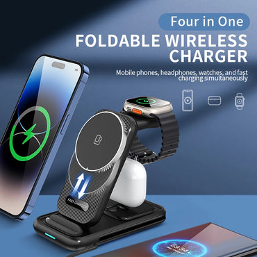 Wholesale Wireless Charging Station - Multiple Devices 4 in 1 Fast Charger Stand