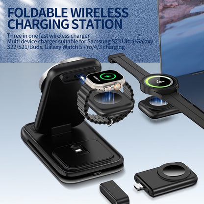 Wholesale Wireless Charging Station - Multiple Devices 4 in 1 Fast Charger Stand