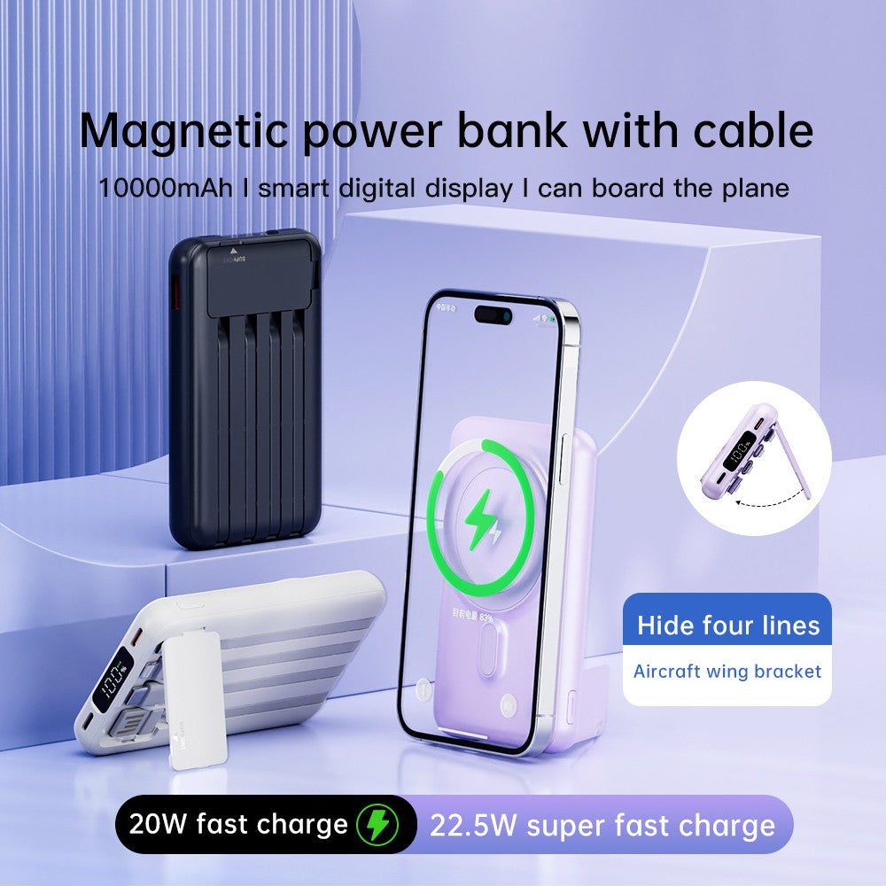 Wholesale Magnetic Wireless Power Bank - 10000mAh Mag-Safe Portable Charger 22.5W