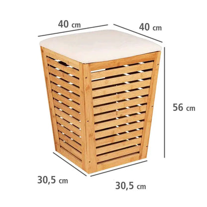 Bamboo Laundry Hamper with Lid