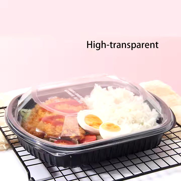 Wholesale Disposable 1-Compartment Clear Microwaveable Plastic Lunch Boxes - Bulk Supply