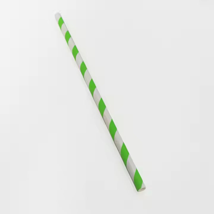 Biodegradable decorative disposable straw