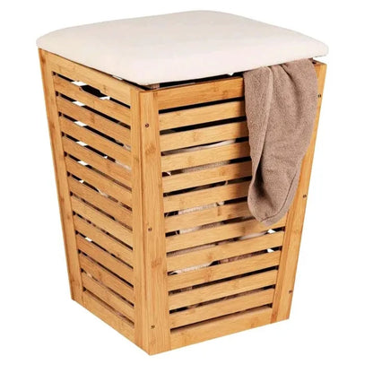 Bamboo Laundry Hamper with Lid