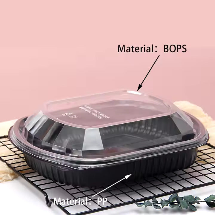 Wholesale Disposable 1-Compartment Clear Microwaveable Plastic Lunch Boxes - Bulk Supply