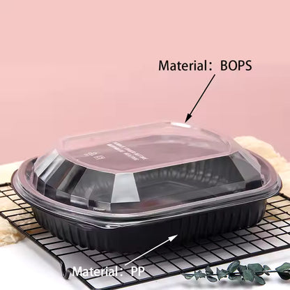 Wholesale Disposable 1-Compartment Clear Microwaveable Plastic Lunch Boxes - Bulk Supply