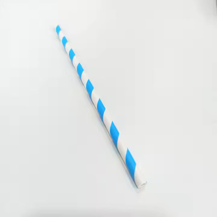 Biodegradable decorative disposable straw