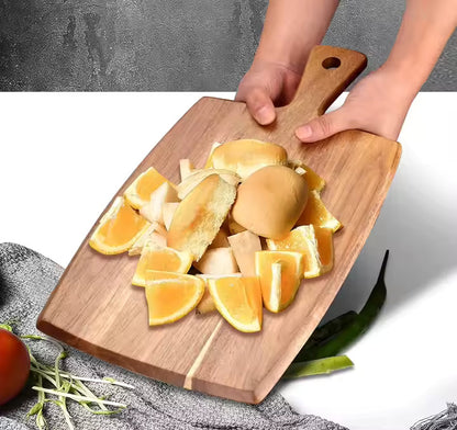 Acacia Wooden Cutting Board with Serving Tray