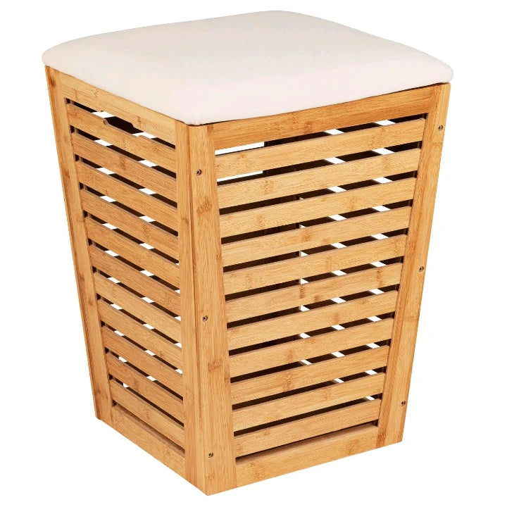 Bamboo Laundry Hamper with Lid