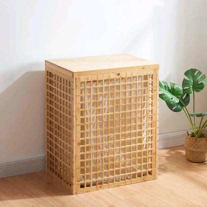 Wholesale Premium Bamboo Bathroom Laundry Hamper