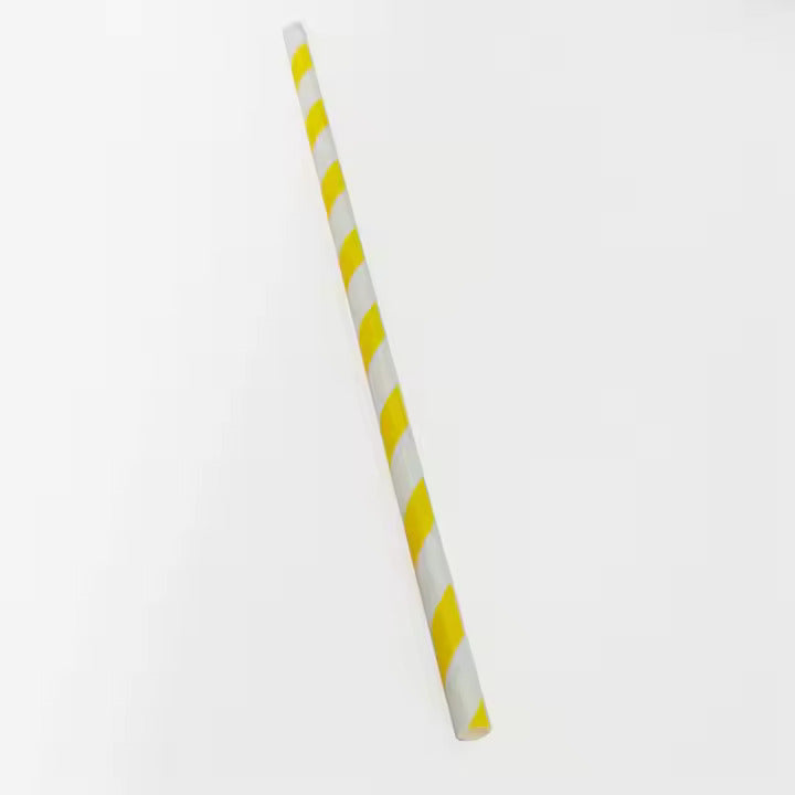 Biodegradable decorative disposable straw