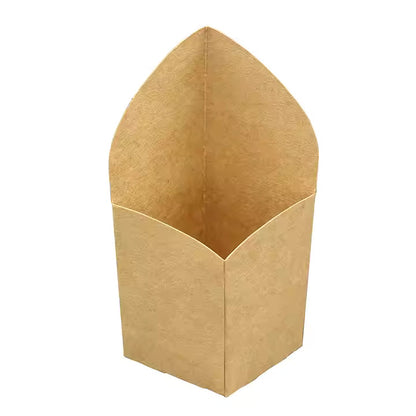 Folding paper snack box