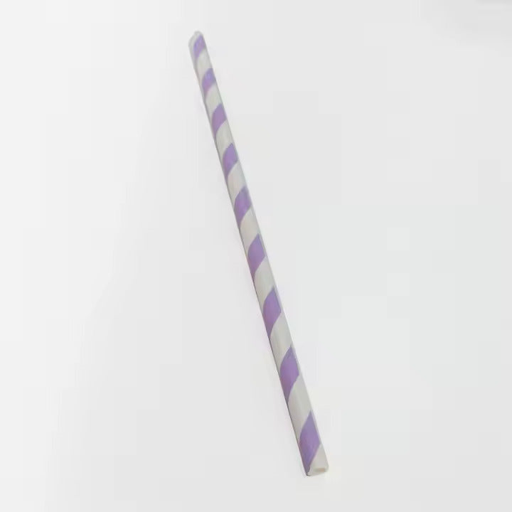 Biodegradable decorative disposable straw