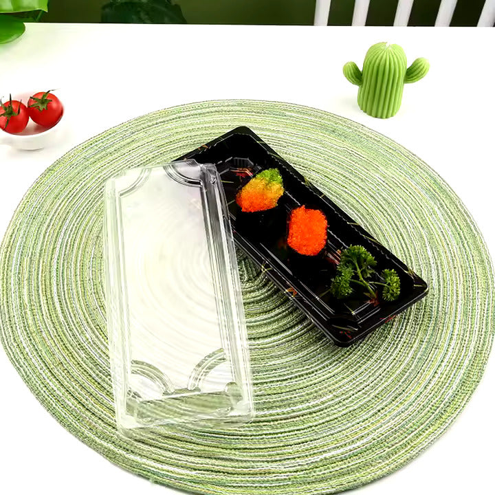 Wholesale Disposable Plastic Sushi Containers with Lid - Bulk Eco-Friendly Packaging Supply