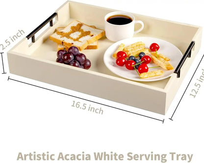 Wholesale Acacia Wood Serving Tray with Handle