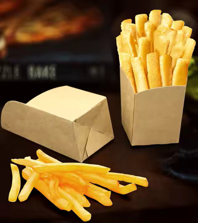 Folding paper snack box