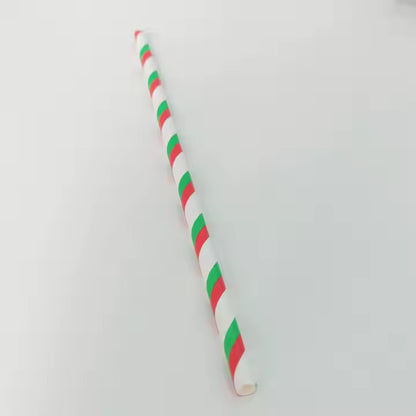 Wholesale Christmas Theme Disposable Paper Straws - Bulk Eco-Friendly Holiday Drinkware