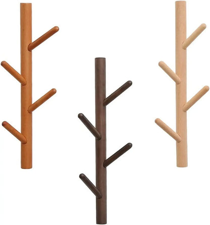 Wall Mounted Sturdy Wooden Hooks