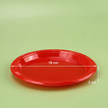 Wholesale One-Compartment Disposable Plastic Fast Food Plates - Bulk Packaging Supply