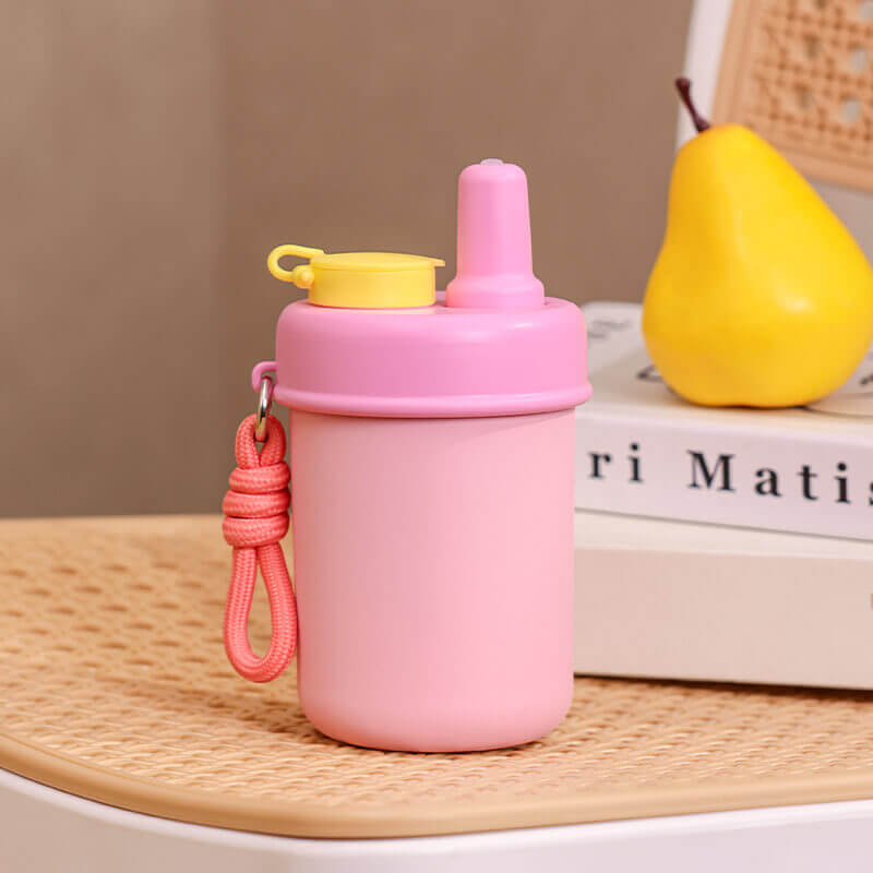 Wholesale 12oz Kids Insulated Water Bottle for School with Straw Lid Leakproof